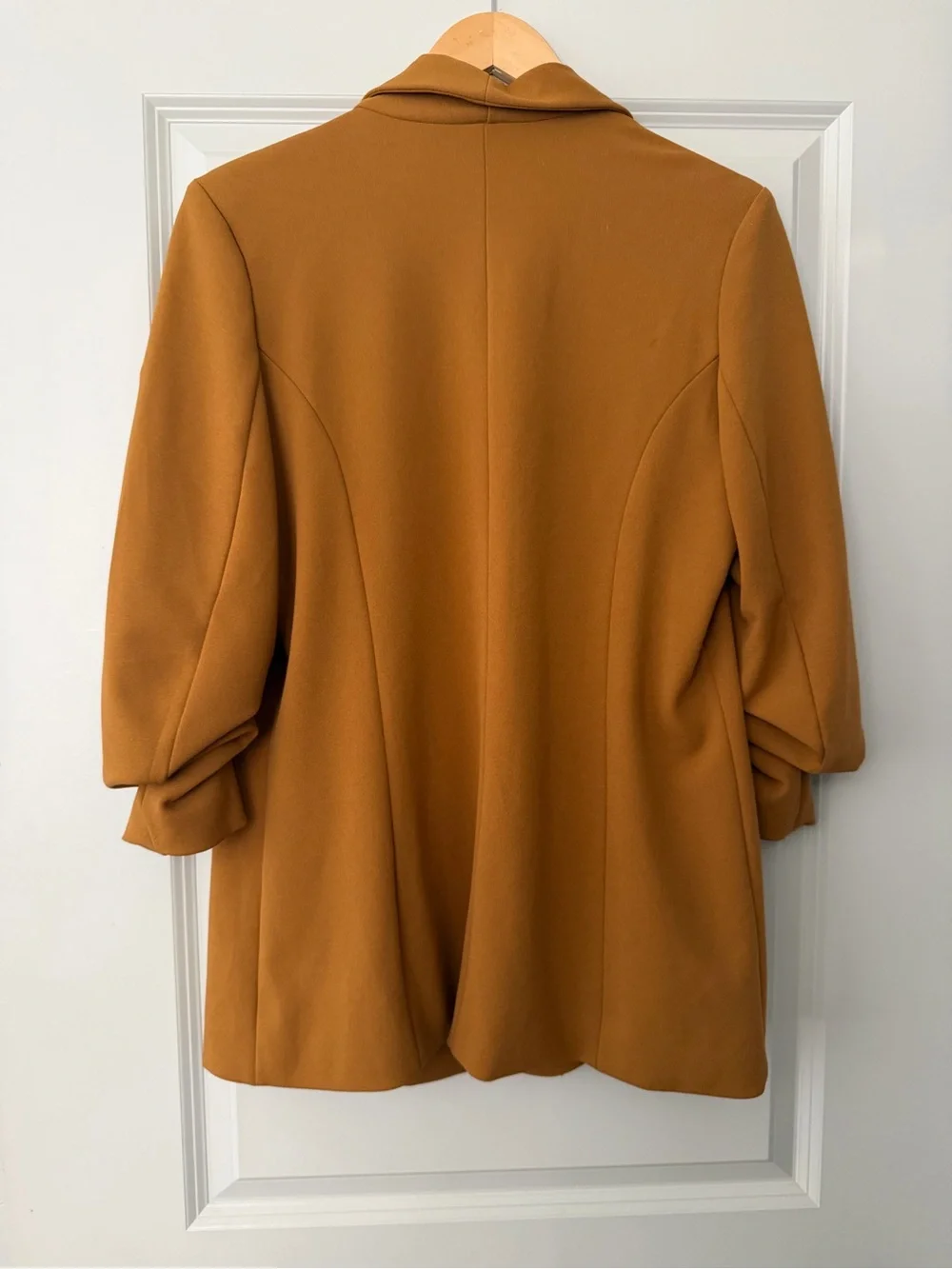 Open-Front Blazer in Mustard for Women